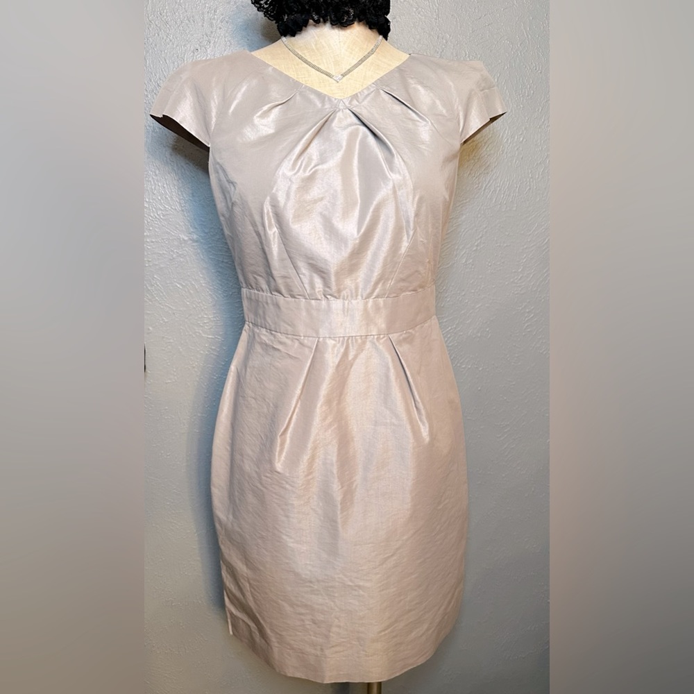 Banana Republic Silver Platinum Cocktail Dress Sz 6